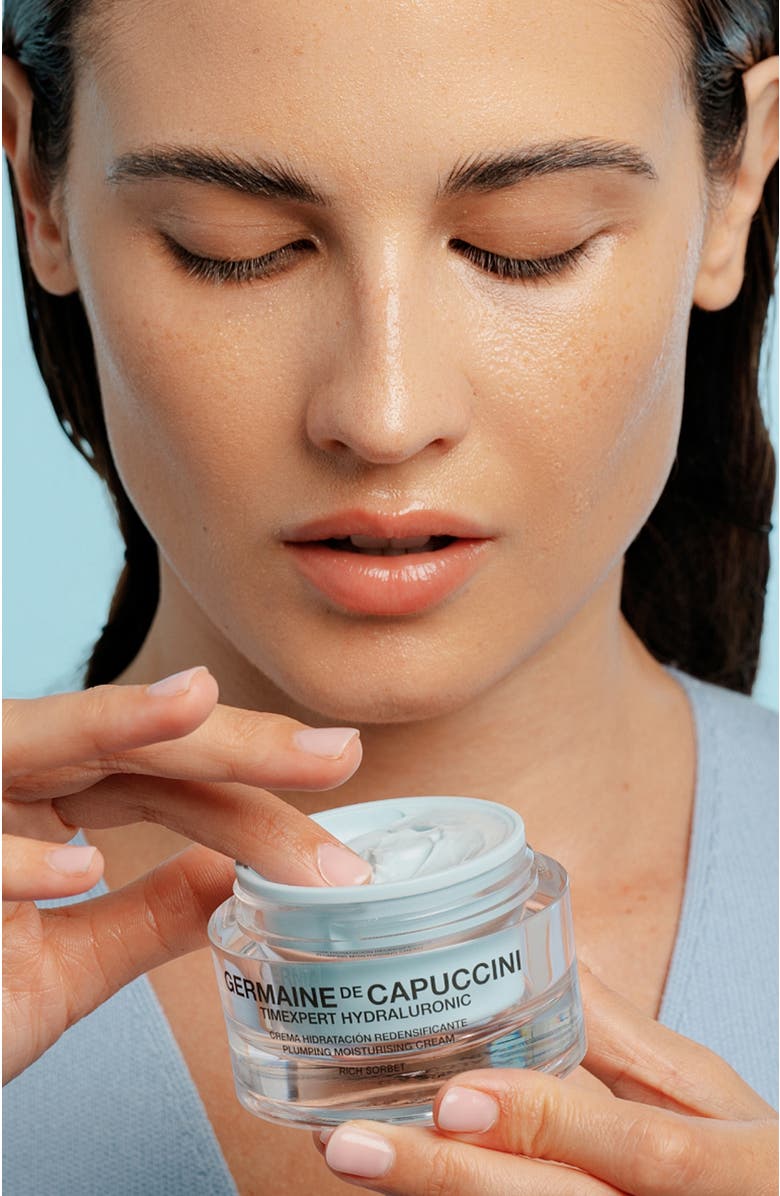 Germaine de Capuccini Timexpert Hydraluronic Moisturizing Cream Rich Sorbet, Alternate, color, Light Blue