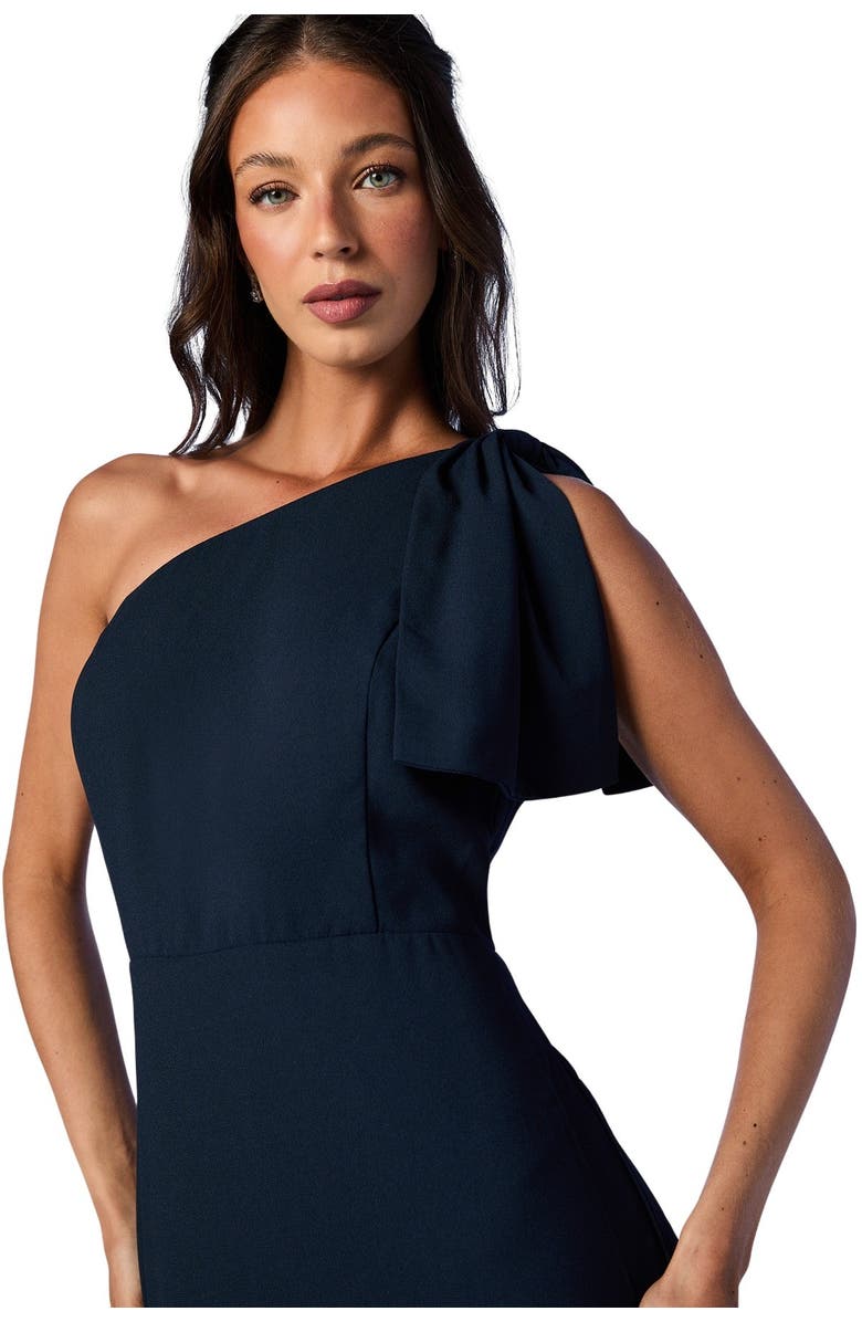 Coast One Shoulder Maxi Bridesmaid Dress, Alternate, color, Navy