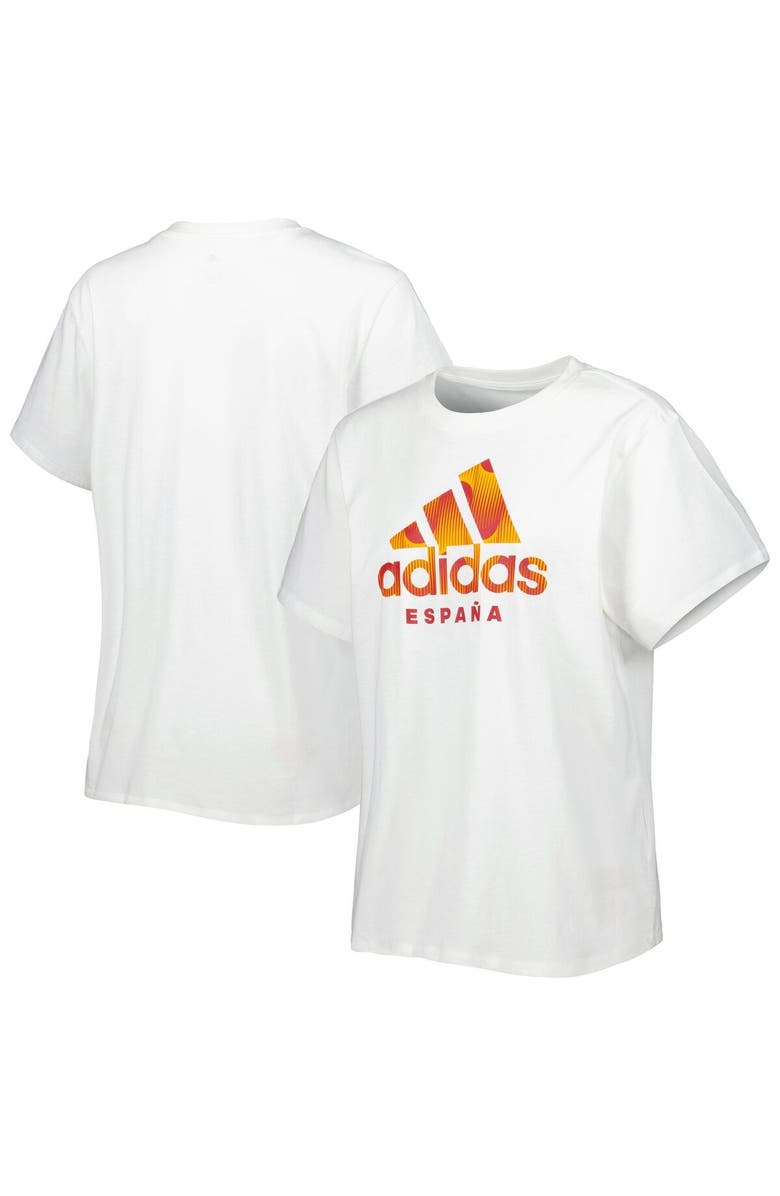 adidas Women's adidas White Spain National Team DNA T-Shirt, Main, color,
