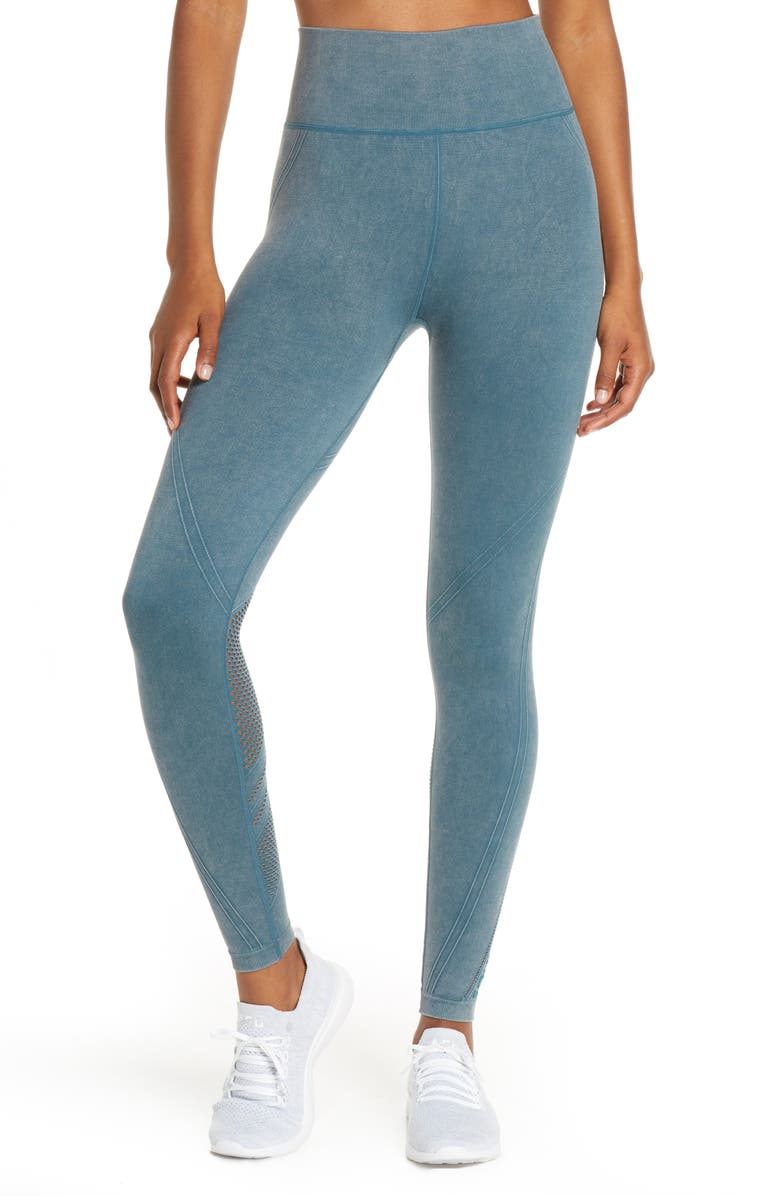 Soul by SoulCycle Sweaty Mesh High Waist Leggings, Main, color, 