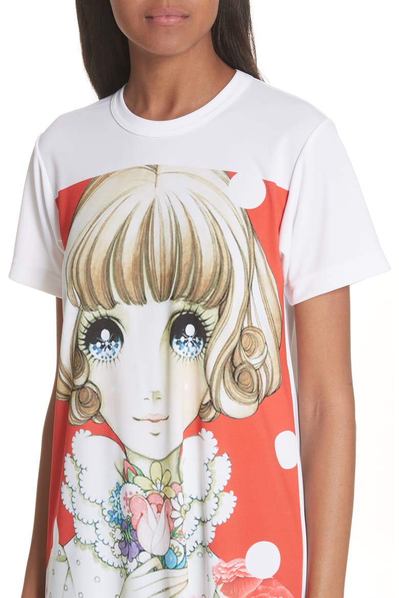 Manga Print T-Shirt Dress, Alternate, color, L3 PATTERN