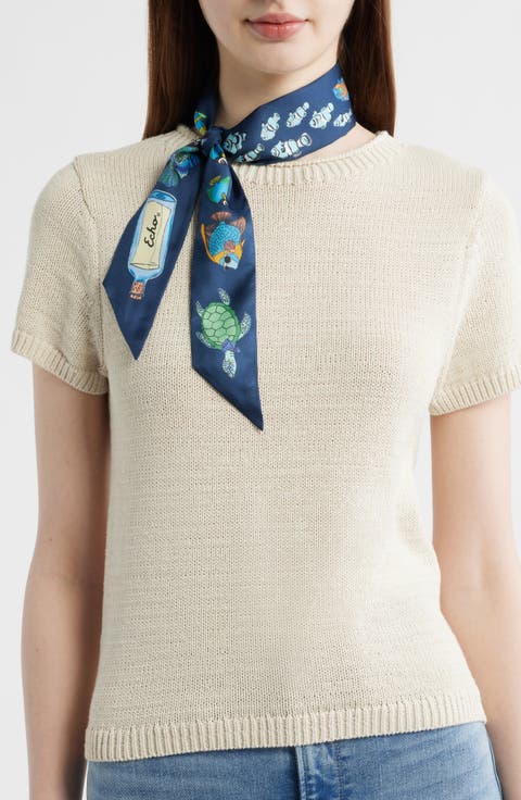 At Sea Silk Ribbon Scarf