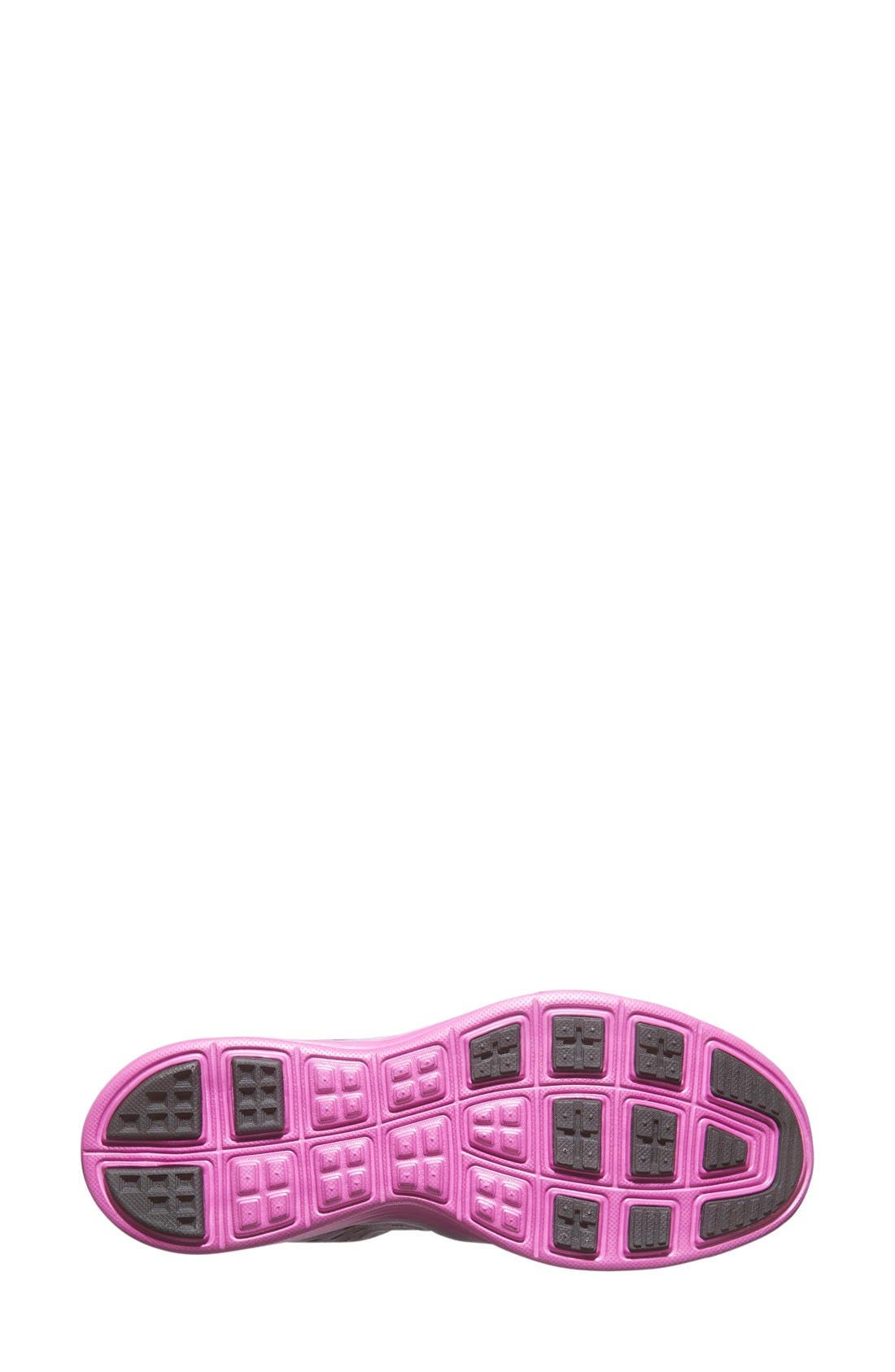 'LunarTempo' Running Shoe, Alternate, color, GREY/ FUCHSIA/ LIME