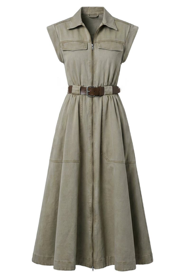 Trisha Dress, Alternate, color, Sage