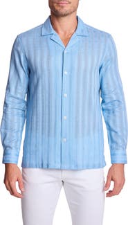 PAISLEY & GRAY Parker Trim Fit Cotton Button-Up Shirt