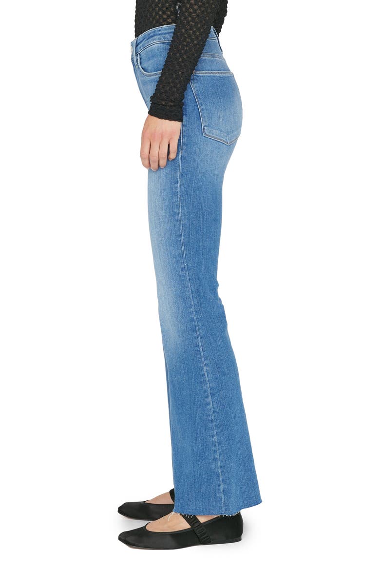 Le Easy Flare Raw Hem Jeans, Alternate, color, DRIZZLE