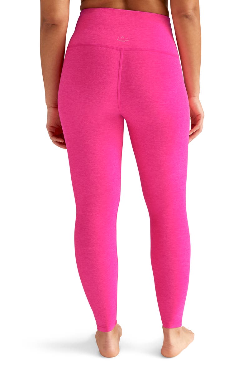 Caught in the Midi High Waist Leggings, Alternate, color, PINK PUNCH HEATHER