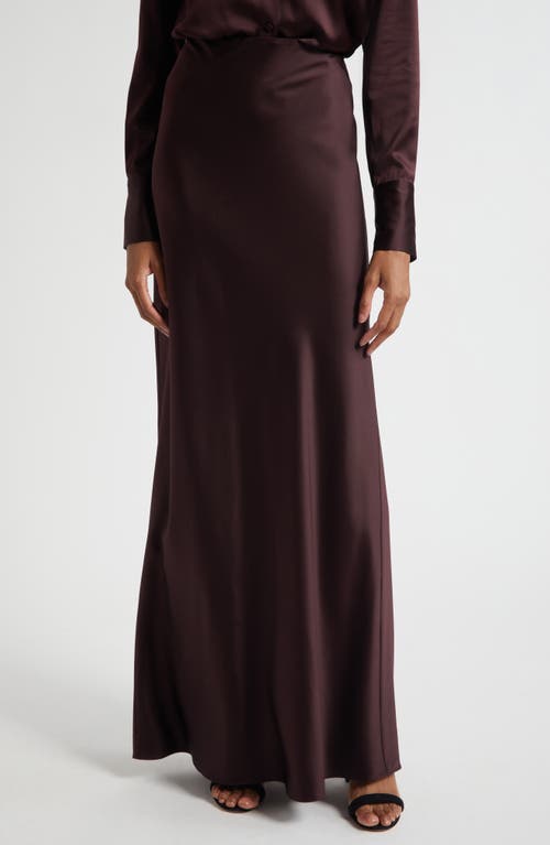 Veronica Beard Medina Silk Blend Maxi Skirt In Brown