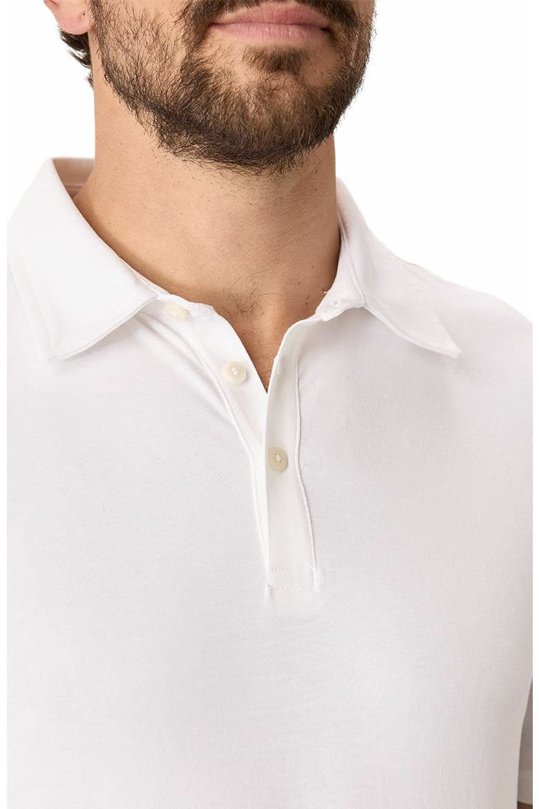 Organic Cotton Luxe Stretch Jersey Slim Polo, Alternate, color, White
