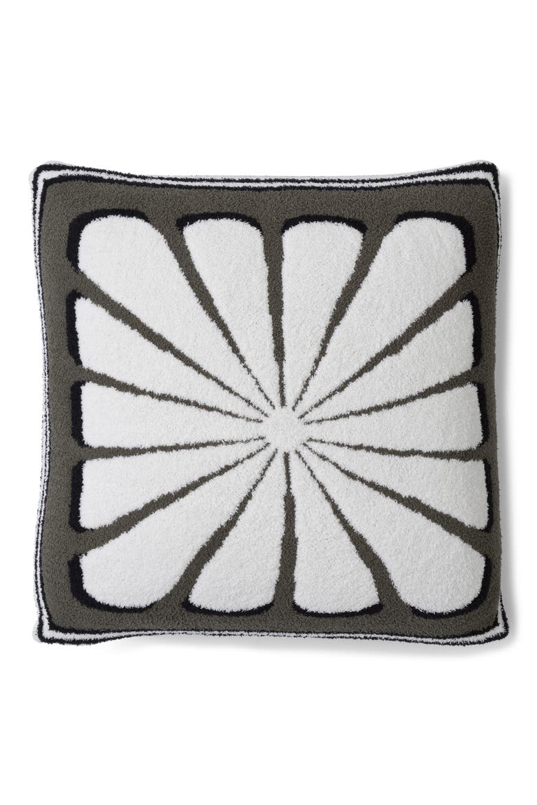 Floral Sunburst CozyChic® Accent Pillow, Main, color, KHAKI GREEN MULTI