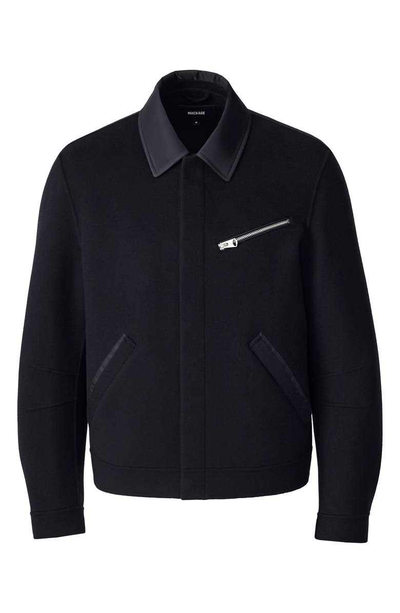 Mackage Hayes Wool Jacket, Alternate, color, Navy