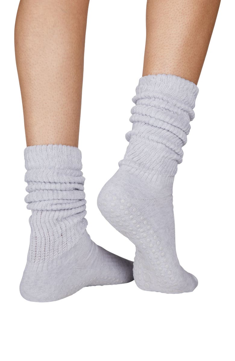Souls. Slouchy Grip Socks, Alternate, color, Grey