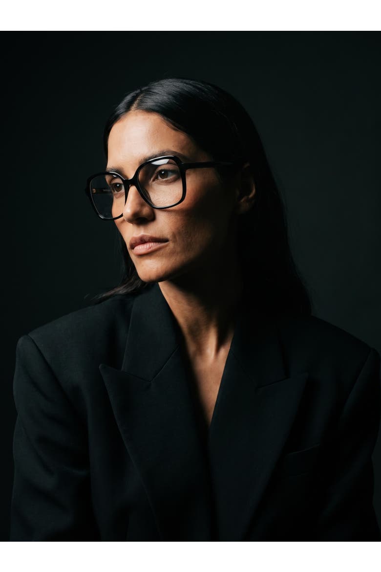 Aura 01 53MM Soft Square Eyeglasses In Obsidian Black, Alternate, color, Obsidian Black