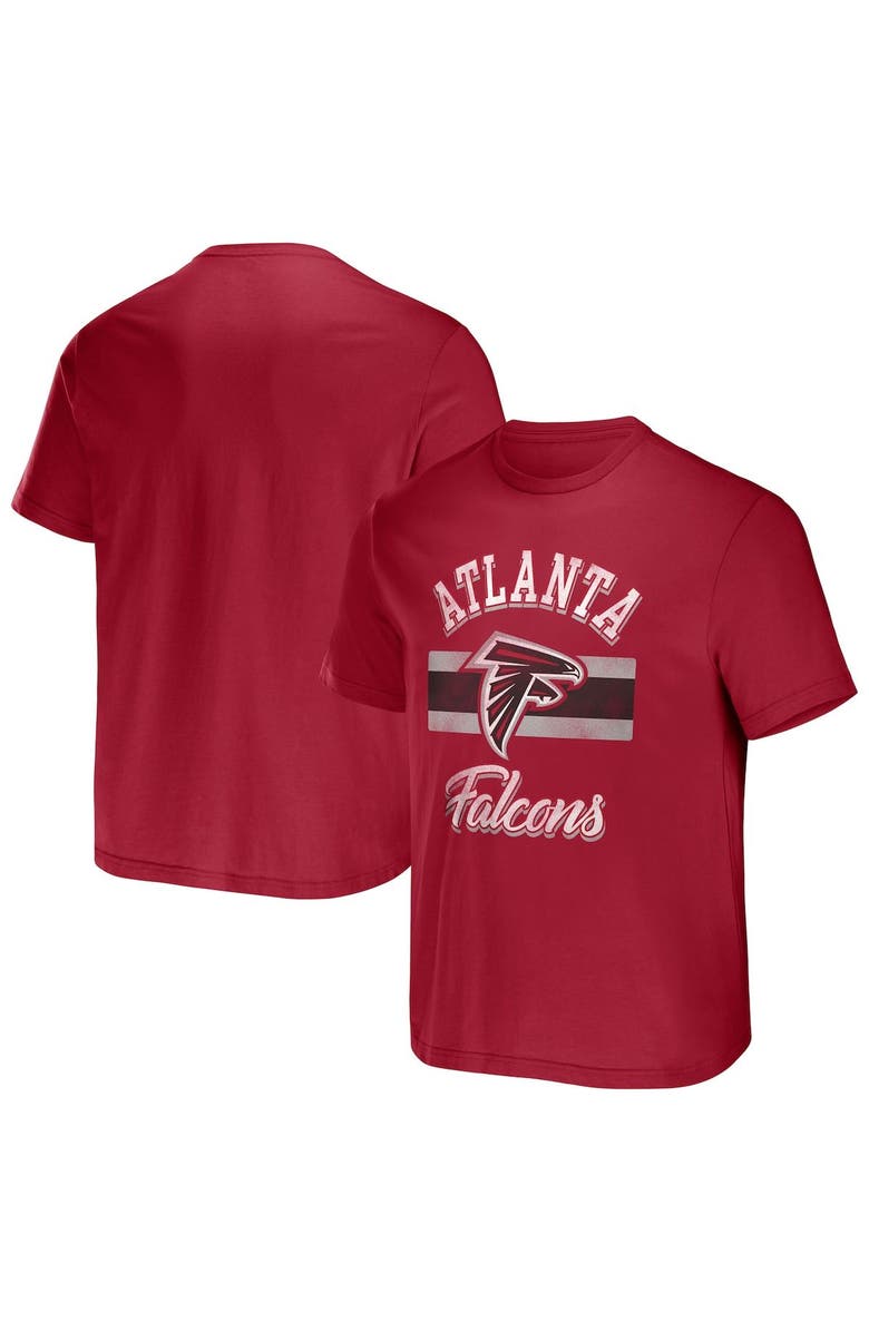 NFL X DARIUS RUCKER Men's NFL x Darius Rucker Collection by Fanatics Red Atlanta Falcons Stripe T-Shirt, Main, color, 