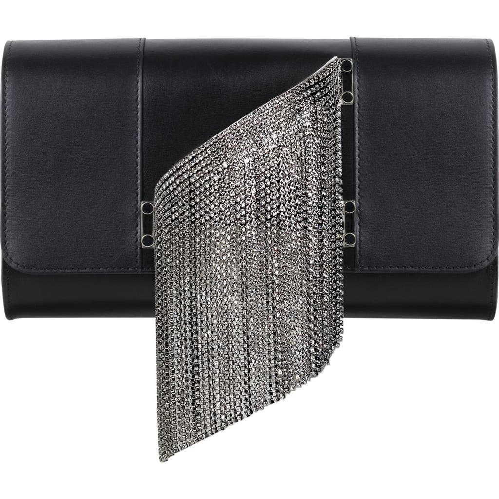 Perrin Paris L'eiffel Cascade Clutch In Black