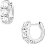 Nordstrom Chubby Cubic Zirconia Huggie Hoop Earrings