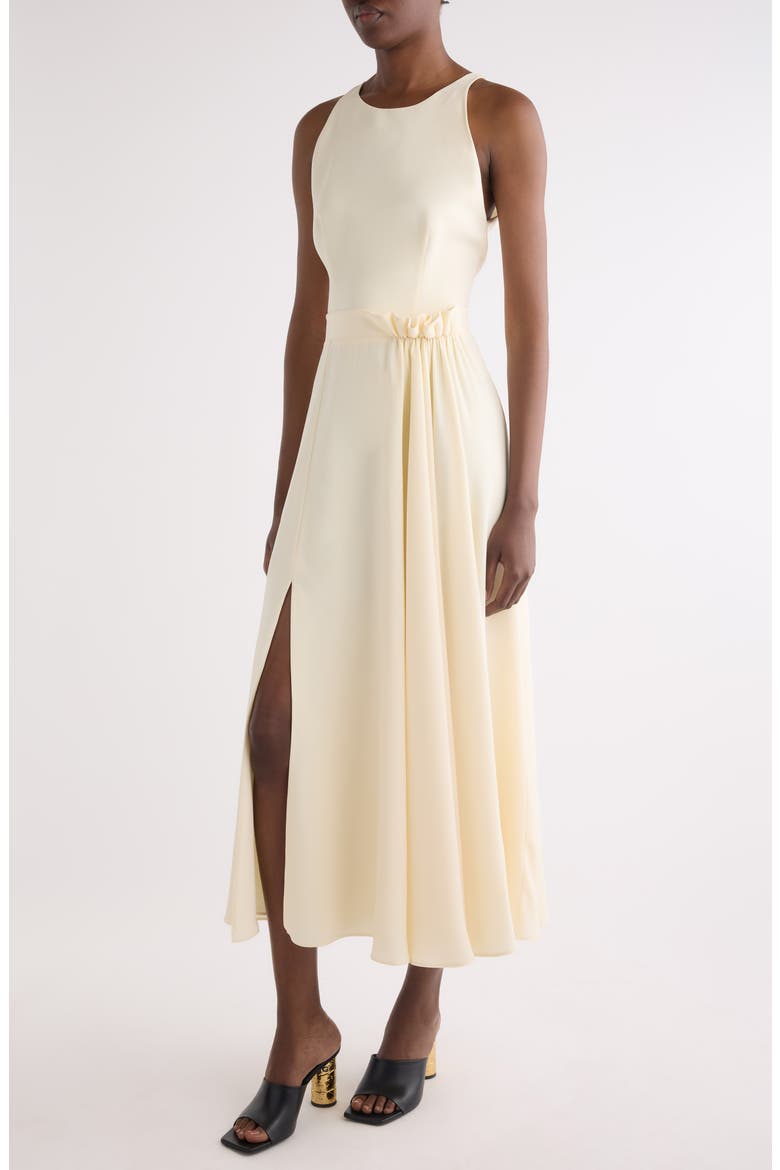 Sleeveless Fluid Dress, Alternate, color, IVORY