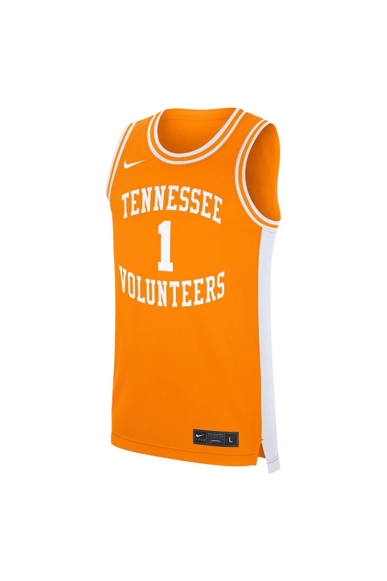 Men's Nike #1 Tennessee Orange Tennessee Volunteers Road Replica Jersey, Alternate, color, Tennessee Orange