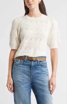 Caslon® Mixed Stitch Sweater