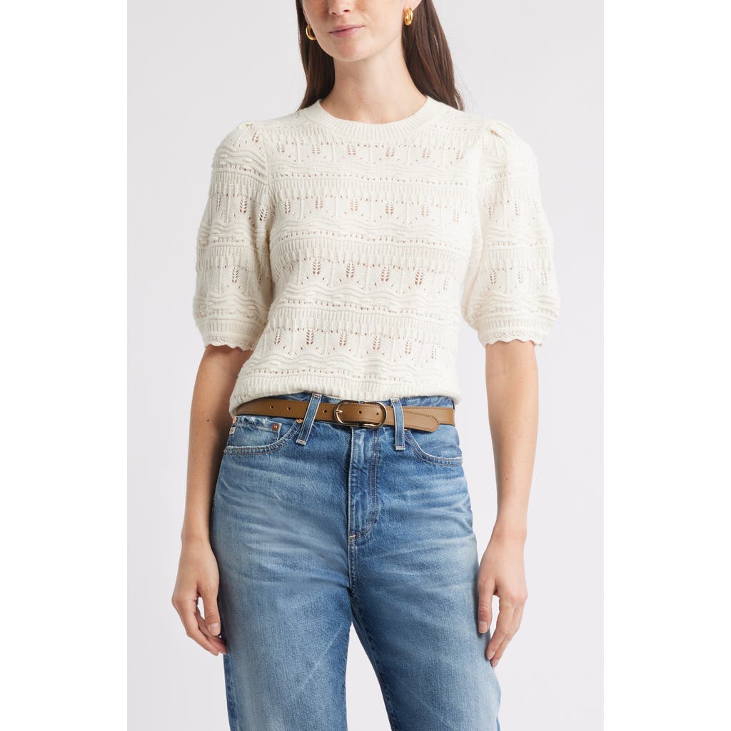 Caslon ® Mixed Stitch Sweater In Neutral