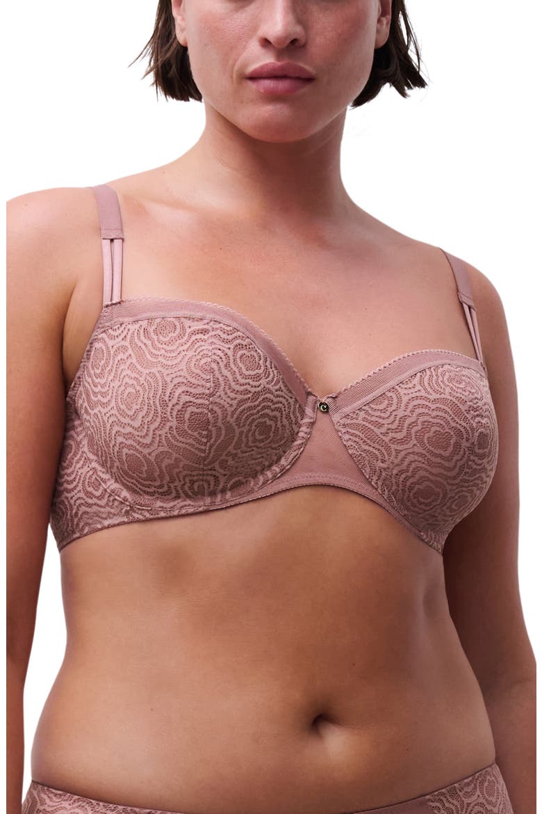 C Jolie Underwire Demi Bra, Alternate, color, ROSE DES BOIS
