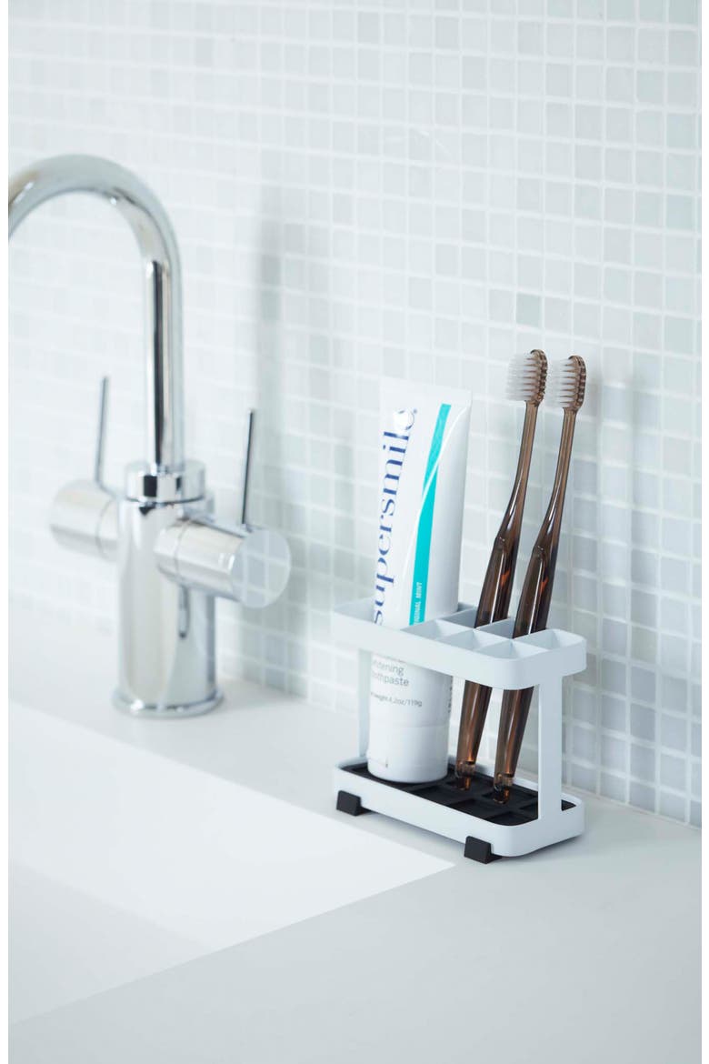 Toothbrush/Toothpaste Stand, Alternate, color, WHITE
