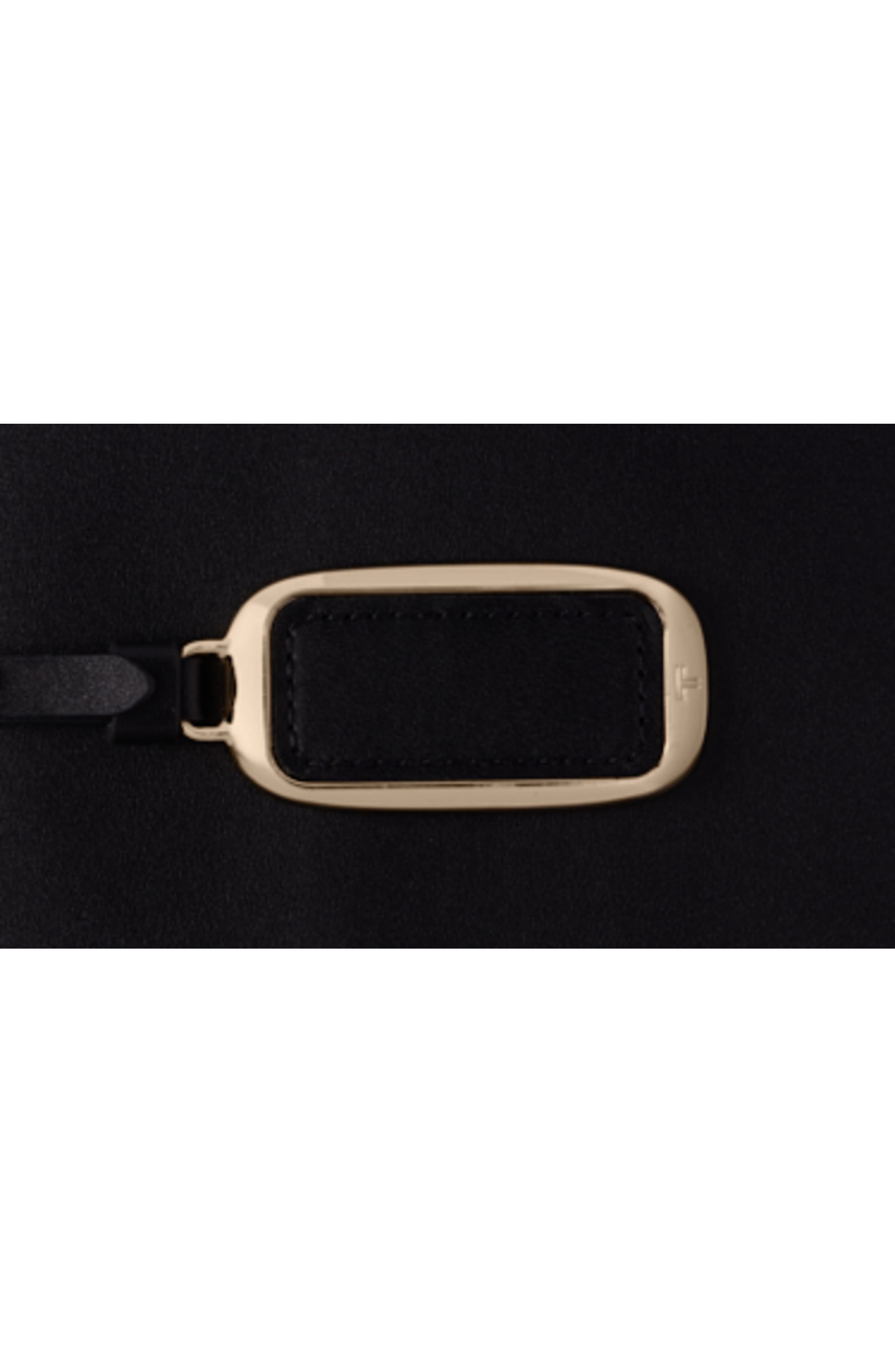 TUMI Raina Large Leather Backpack, Alternate, color, Black/ Light Gold