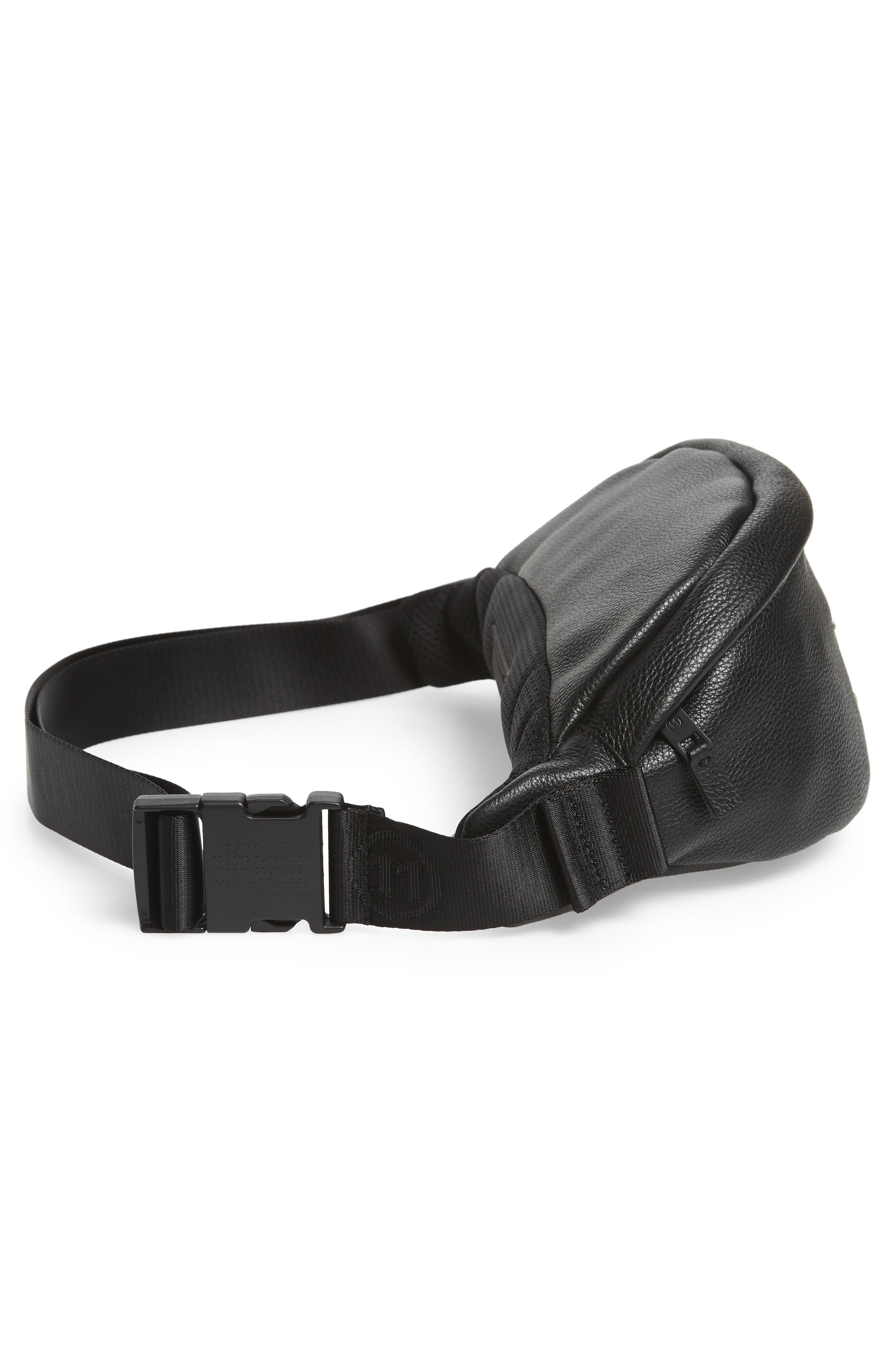 Maison Margiela Leather Waist Pack, Alternate, color, 