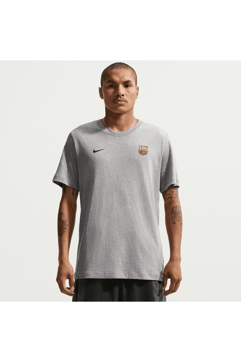Men's Nike  Gray Barcelona Crest Essential T-Shirt, Main, color, Gray