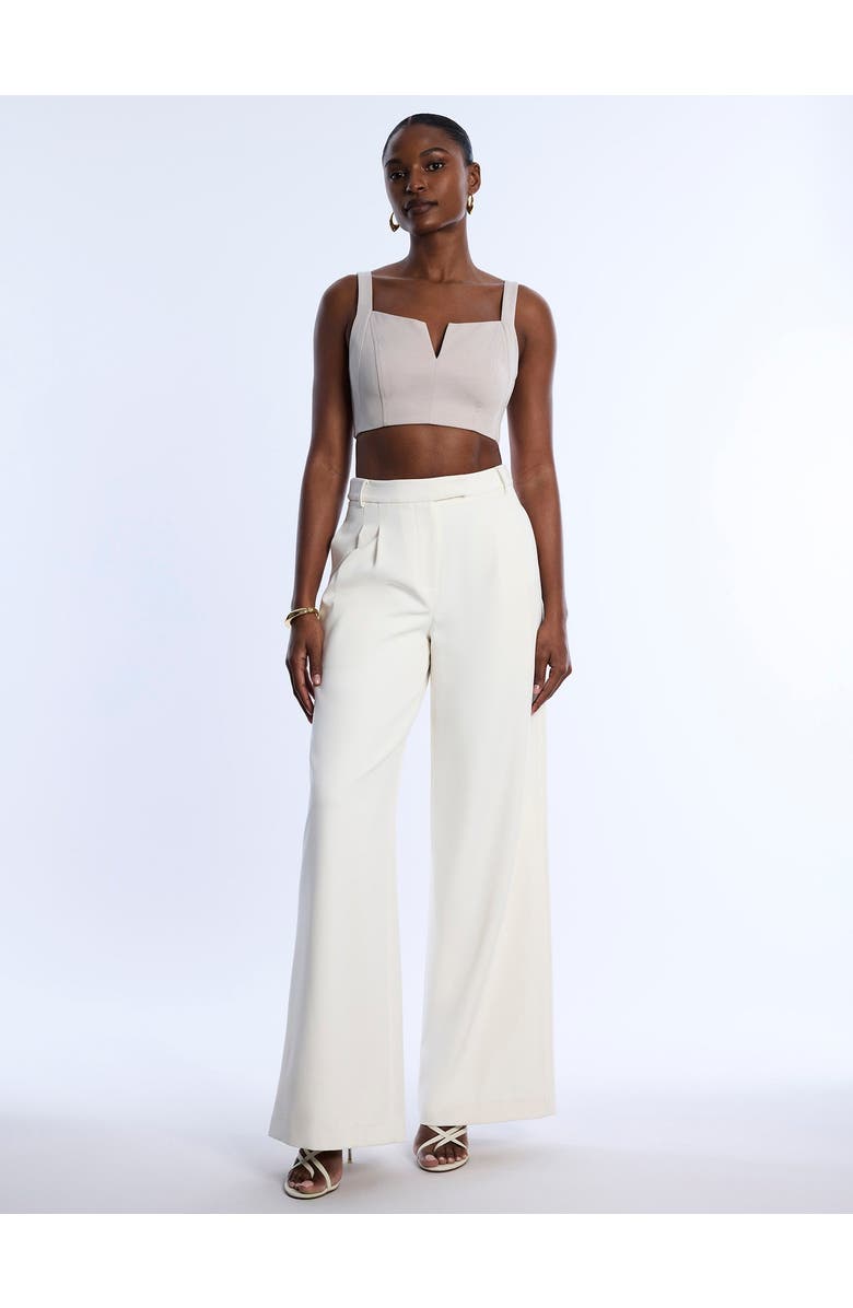 BCBGMAXAZRIA Pleat Front Wide Leg Pant, Main, color, 