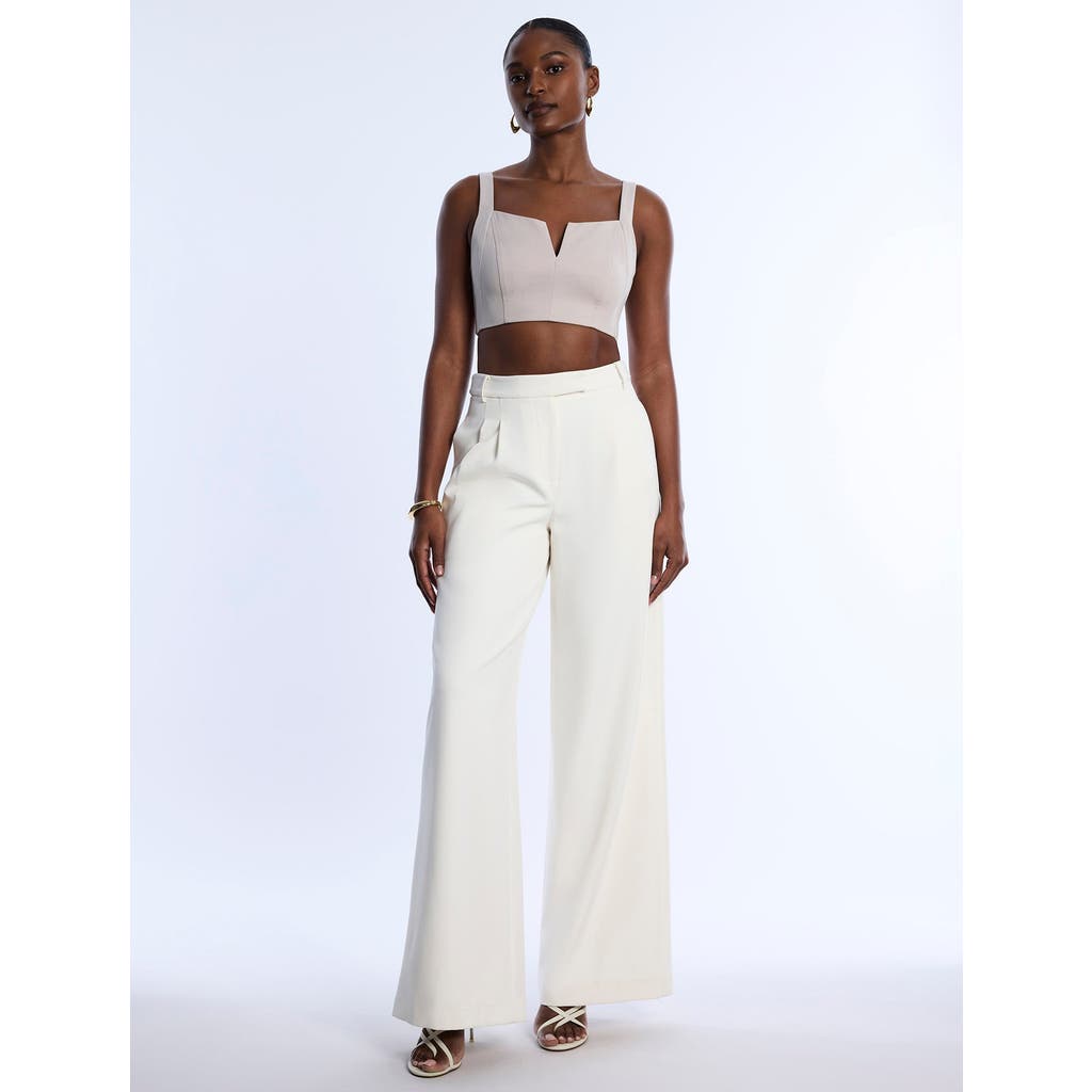 Bcbg Pleat Front Wide Leg Pant