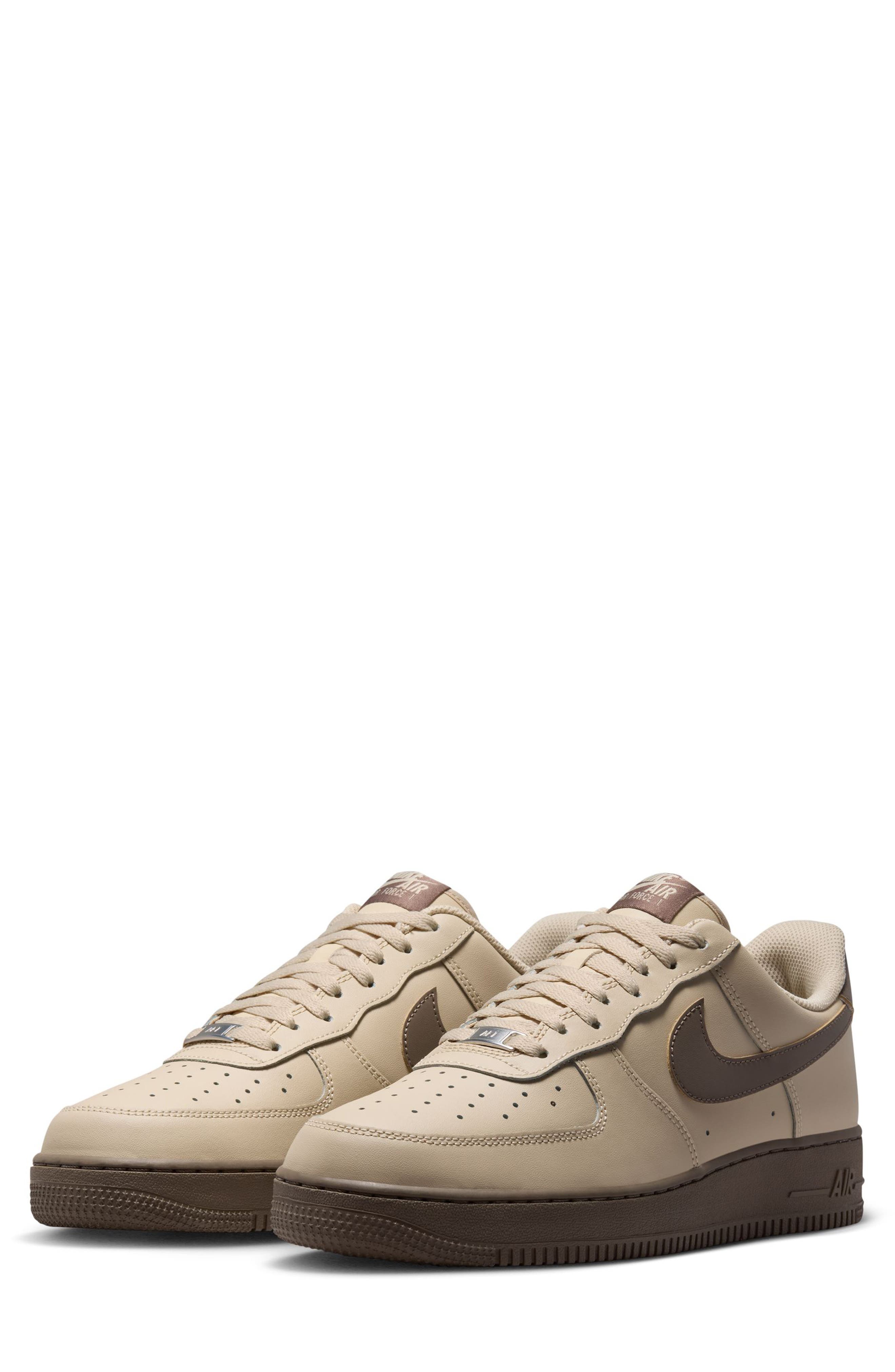 Air Force 1 '07 Basketball Sneaker, Main, color, RATTAN/ OLIVE GREY