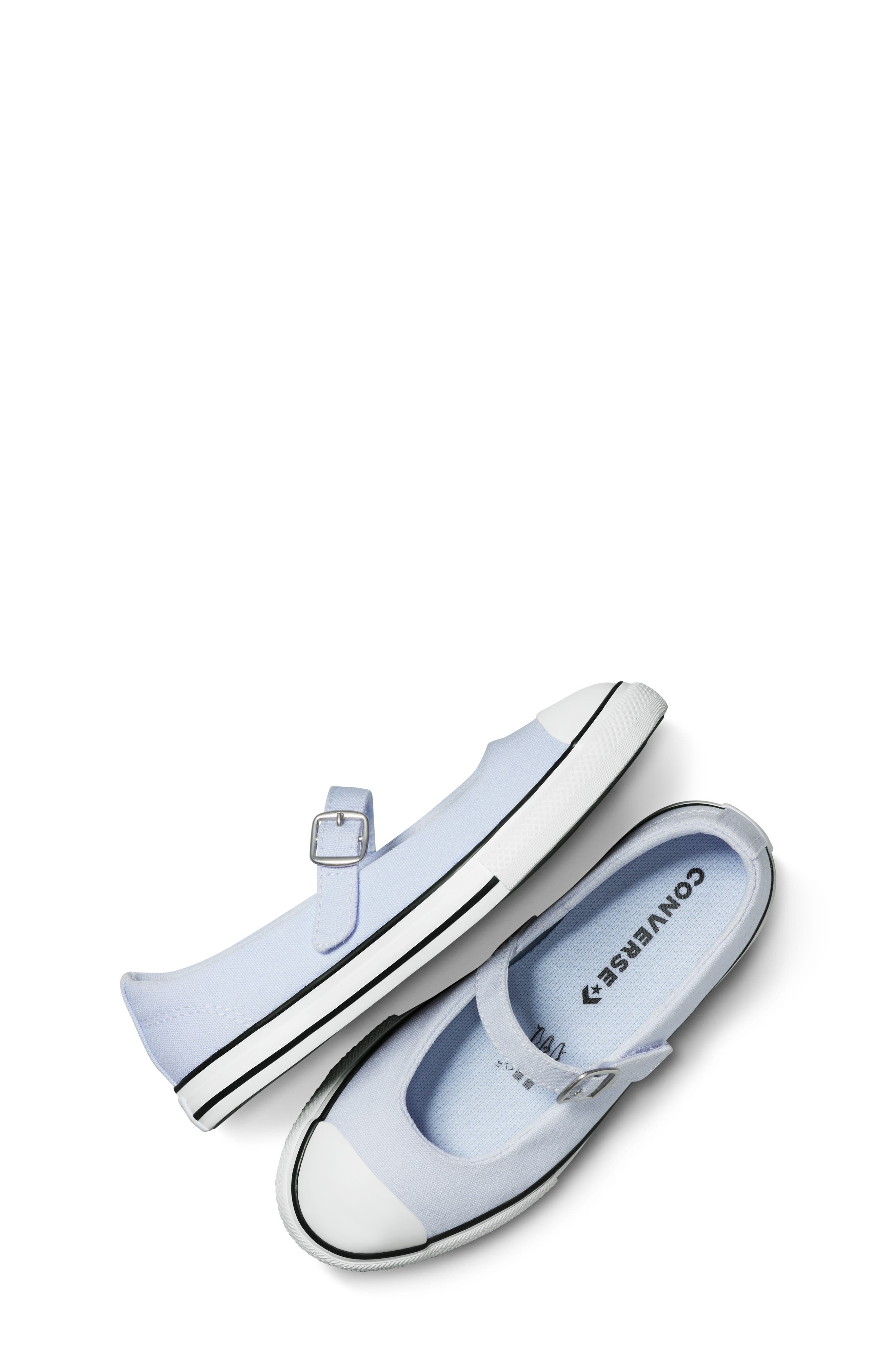 Converse Kids' Chuck Taylor<sup>®</sup> All Star<sup>®</sup> Dainty Mary Jane Sneaker, Alternate, color, Blueberry Ice/ White/ Black