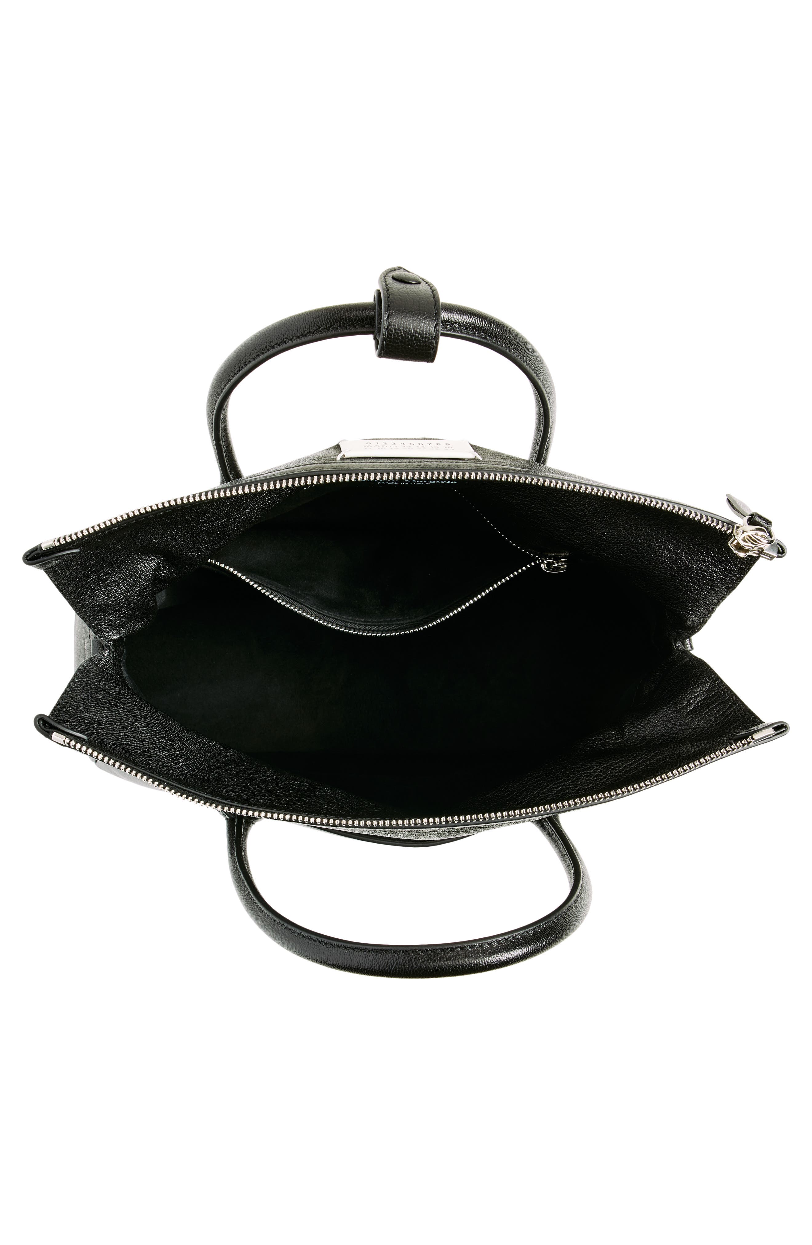 Maison Margiela Medium 5AC East/West Top Handle Bag, Alternate, color, Black