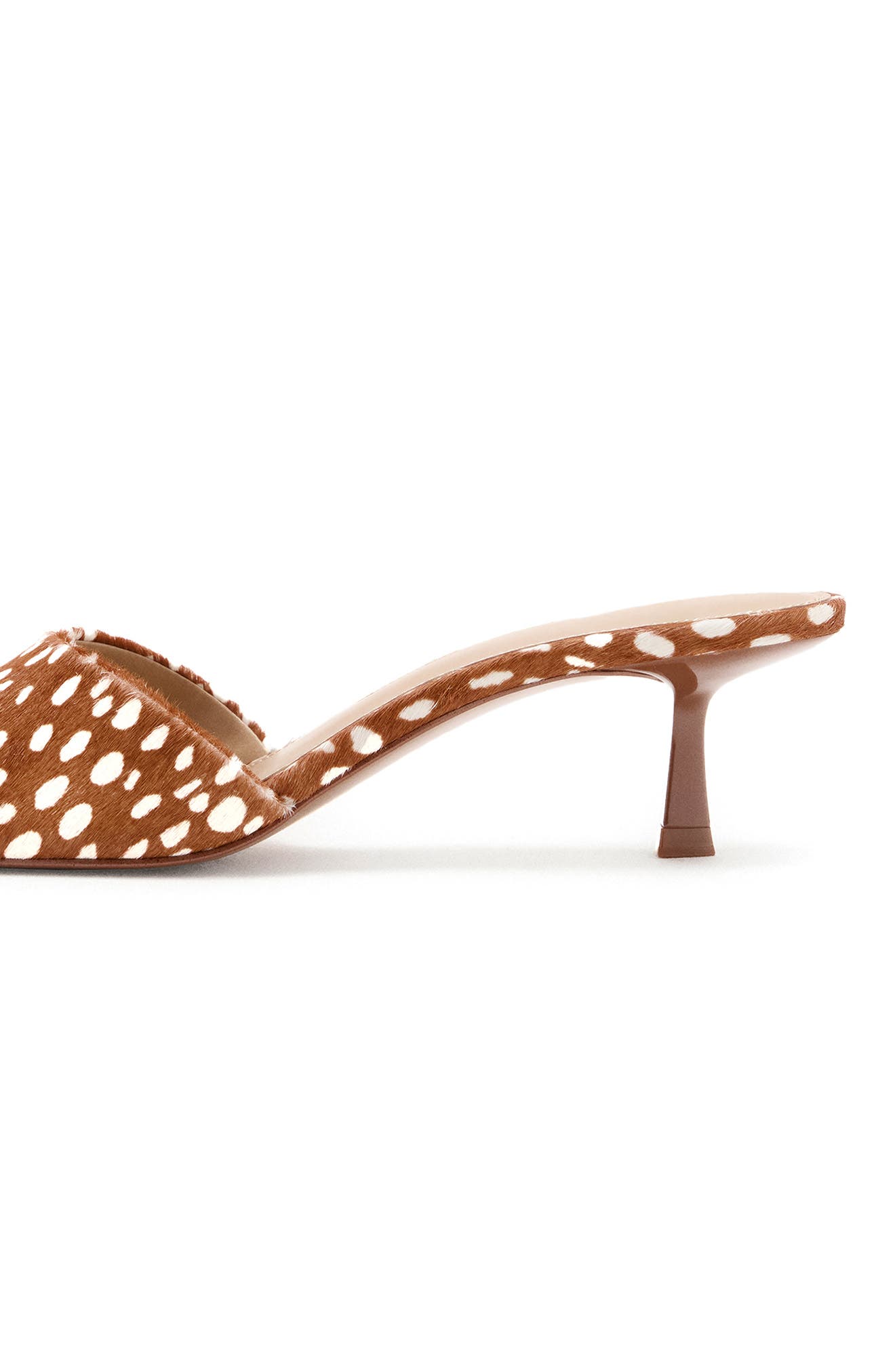 Genuine Calf Hair Sandal, Alternate, color, MEDIUM BROWN