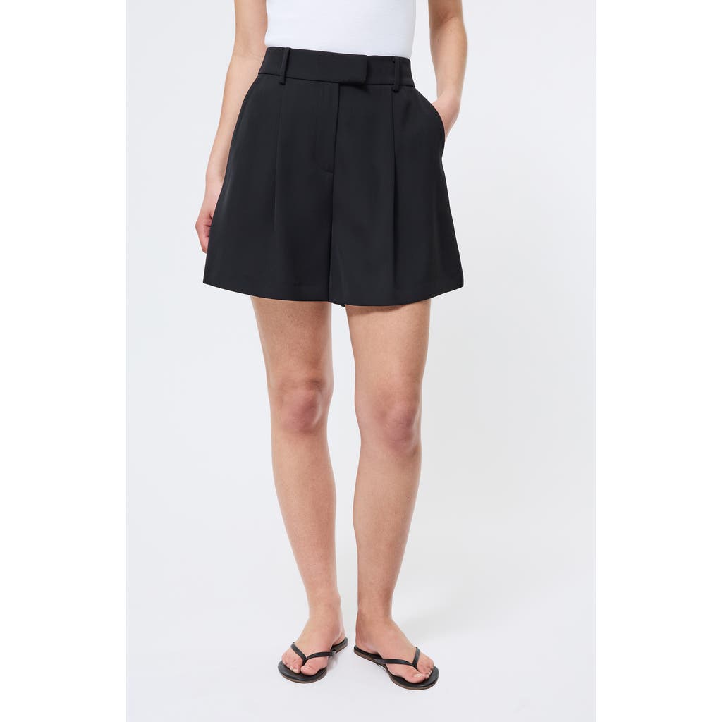 French Connection Harrywide Leg Suiting Shorts In Black
