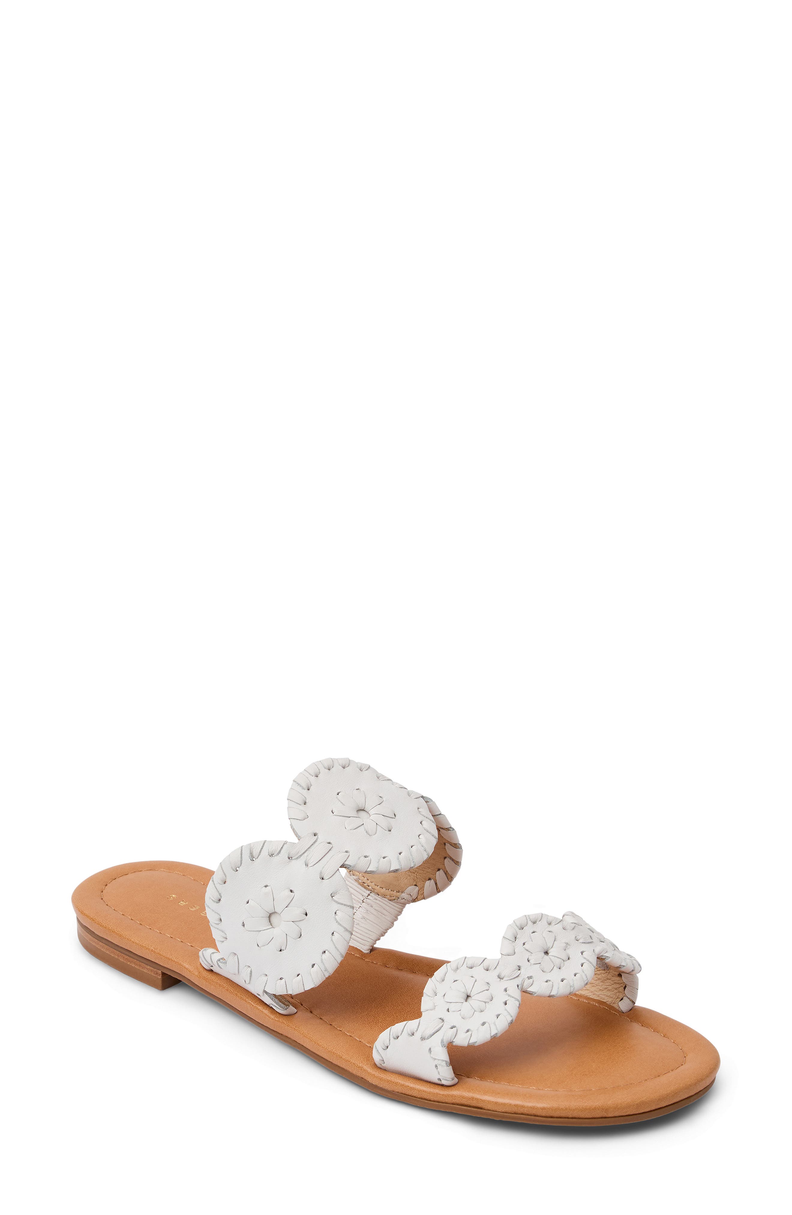 Jack Rogers Lauren II Sandal, Main, color, White