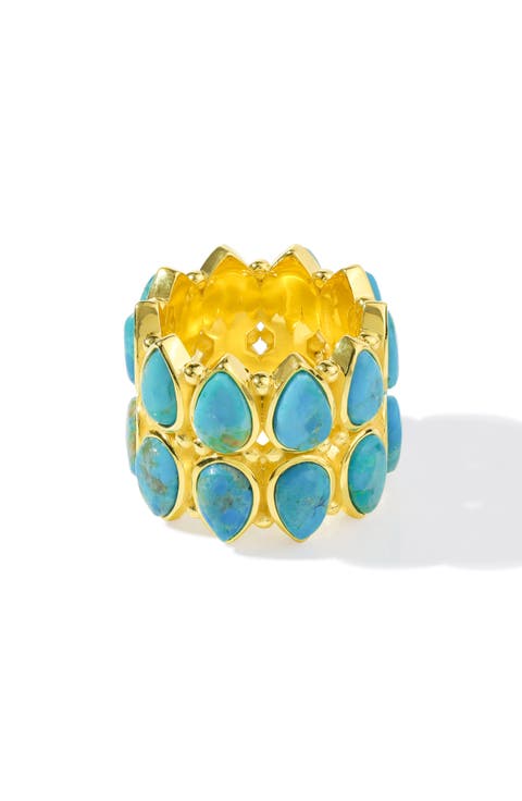 Layered Turquoise Ring