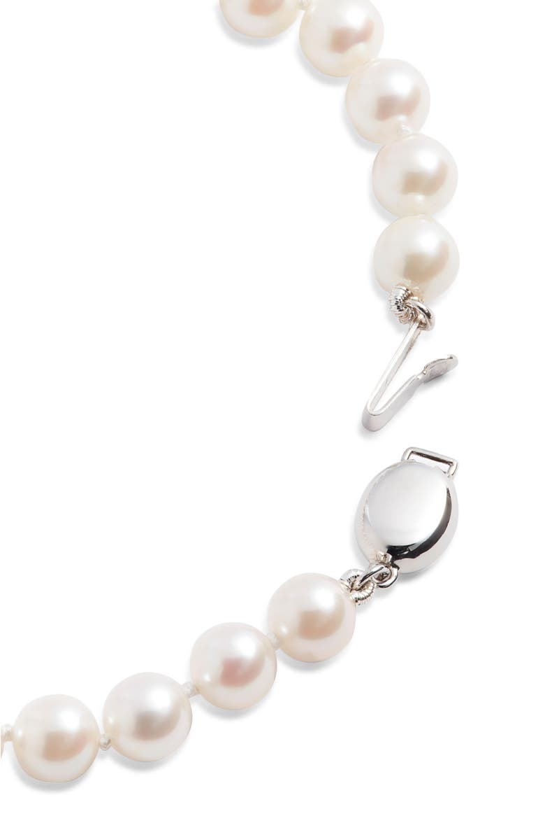 Nordstrom Akoya Pearl Bracelet, Alternate, color, White- 14K White Gold