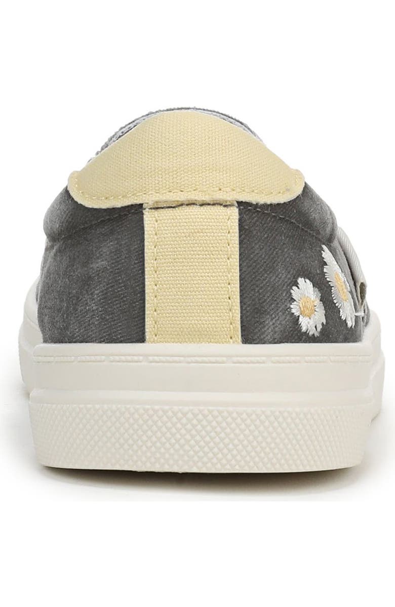Blowfish Malibu Havasu Embroidered Slip-On Sneaker, Alternate, color, Charcoal Grey Daisy Canvas