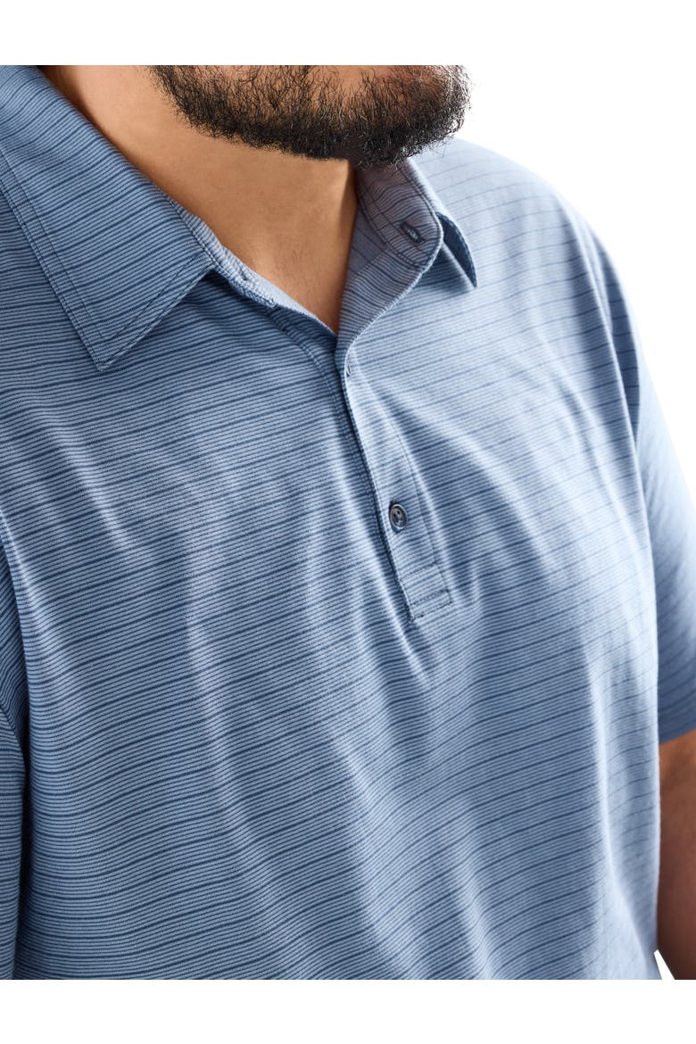 Big & Tall Striped Tech Polo Shirt, Alternate, color, BIG DIPPER