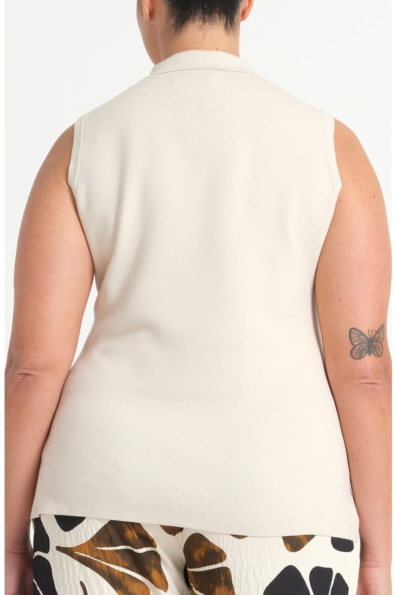 Leya Knit Sleeveless Top, Alternate, color, DOVE