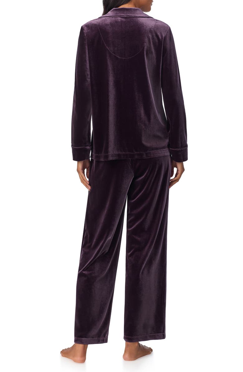 Lauren Ralph Lauren Long Sleeve Pajamas, Alternate, color, Aubergine