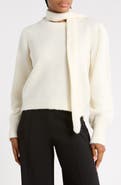 Derek Lam 10 Crosby Leilani Crewneck Sweater & Scarf Set