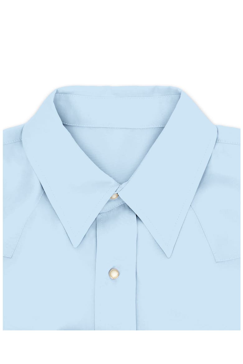 Toledo Silk Texan Shirt, Alternate, color, Light Blue