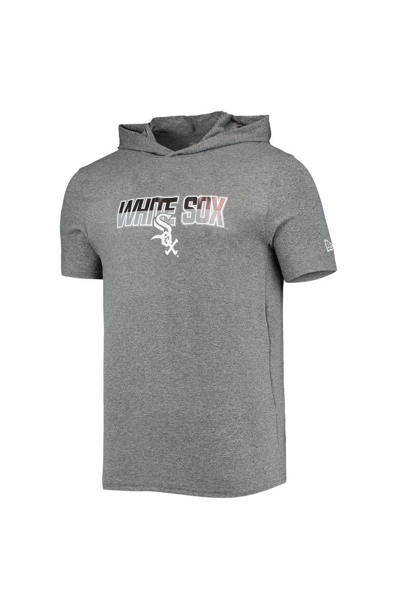 New Era Men's New Era Heathered Gray Chicago White Sox Hoodie T-Shirt, Alternate, color, Heather Gray