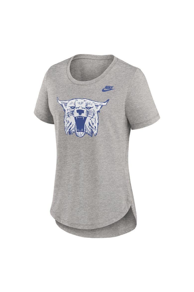Women's Nike Heather Gray Kentucky Wildcats Legacy Tri-Blend T-Shirt, Alternate, color, Heather Gray