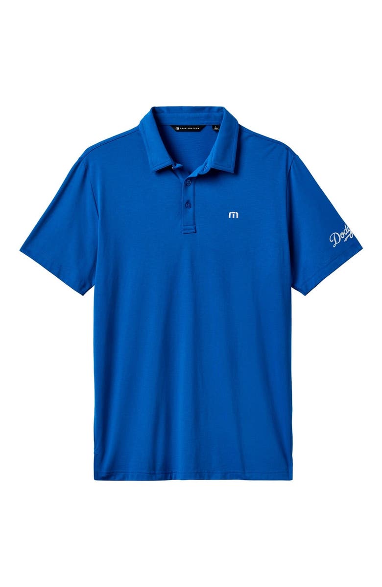 TravisMathew Men's TravisMathew Royal Los Angeles Dodgers The Heater Polo, Alternate, color, 
