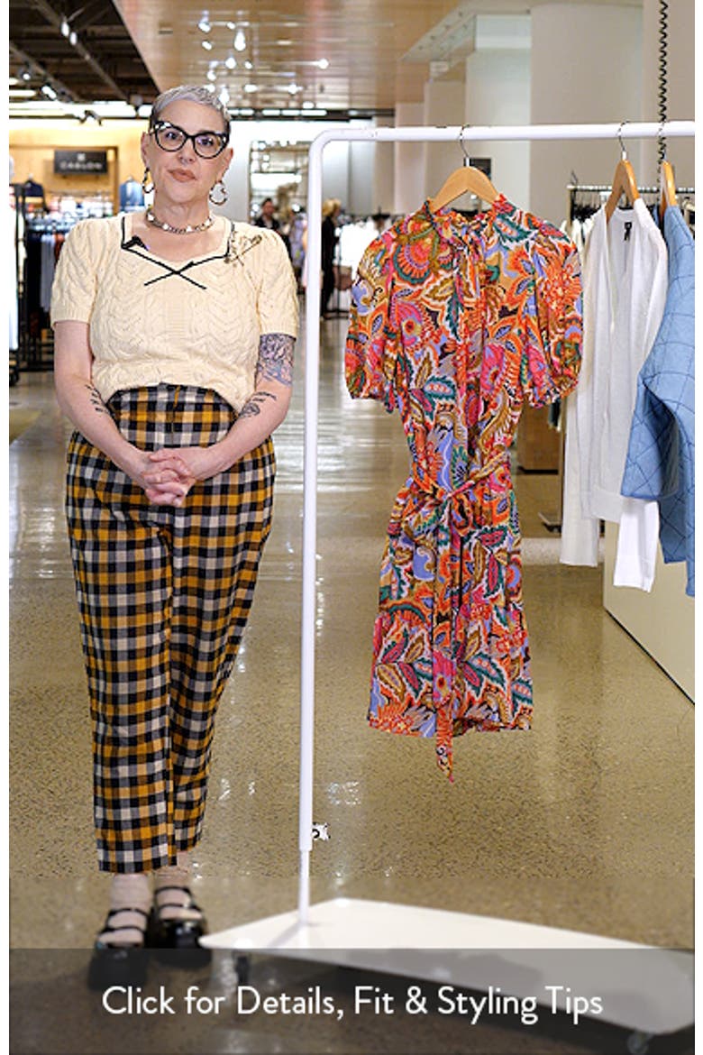 Ruffle Tie Belt Crinkle Shirtdress video