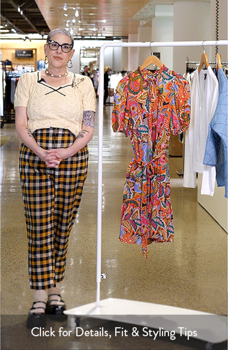 Ruffle Tie Belt Crinkle Shirtdress, sales video thumbnail